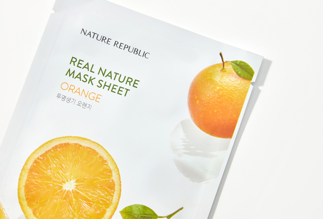 Nature Republic Face Mask Real Nature Orange