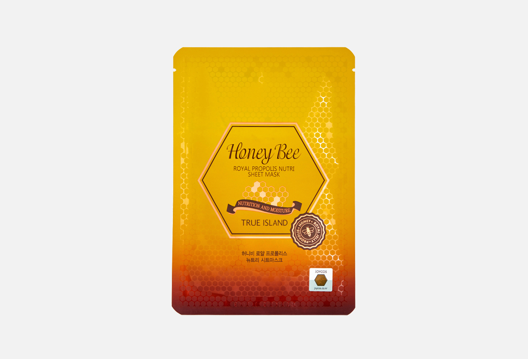 True Island Face Mask HONEY BEE ROYAL PROPOLIS NUTRI 