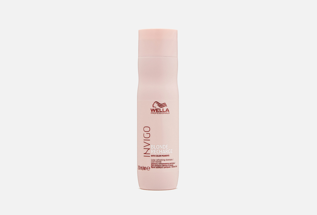 Wella Professionals Yellow Neutralizing Shampoo for Cold Light Shades Invigo Blonde Recharge Color Refreshing Shampoo