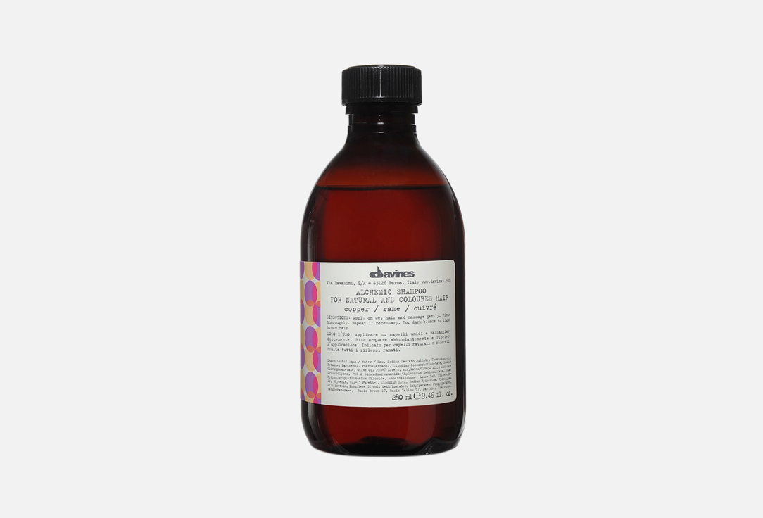 Davines Shampoo for hair coloring Alchemic copper