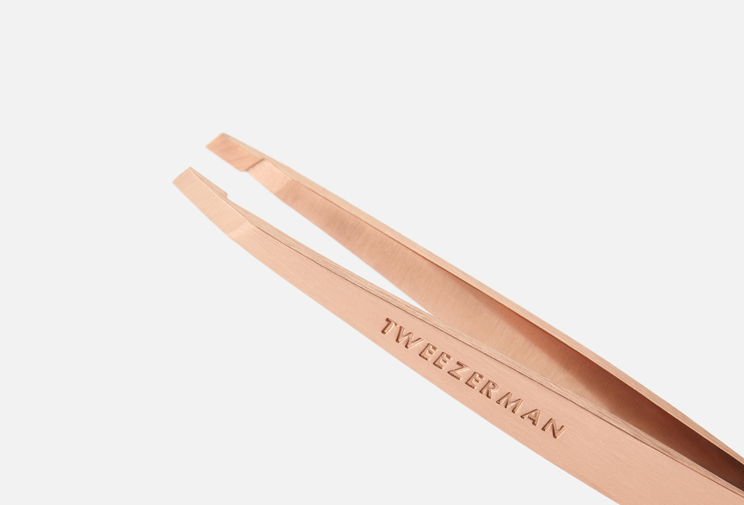 TWEEZERMAN Slanted Tweezer Rose Gold