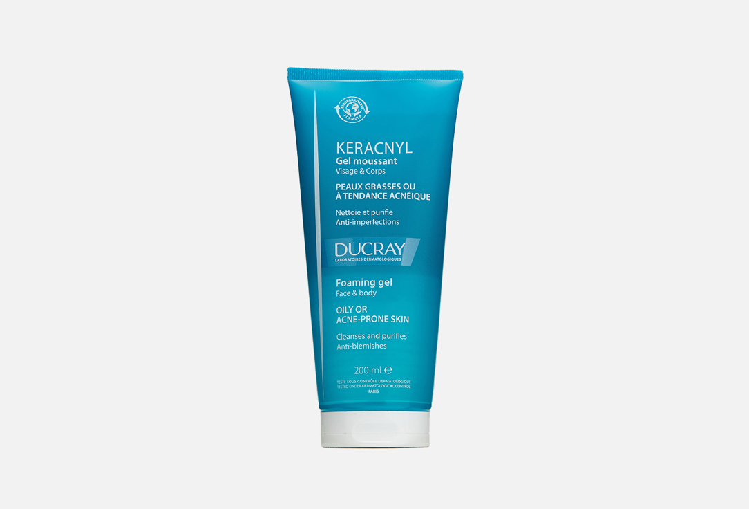 Ducray Cleansing gel for face and body Keracnyl