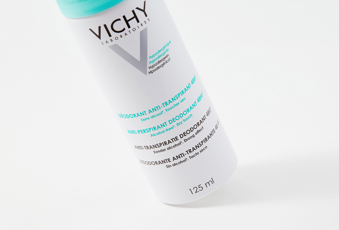 Vichy No Marks Anti-Perspirant Regulates excess sweating Spray Deodorant  48 Hours