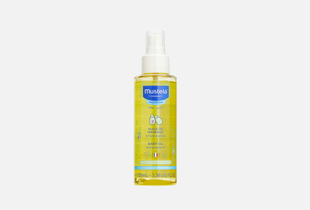 Mustela Baby Massage Oil hydrates the skin Moisturizing